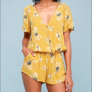 O’Neil Charlene Golden Floral Shorts Romper